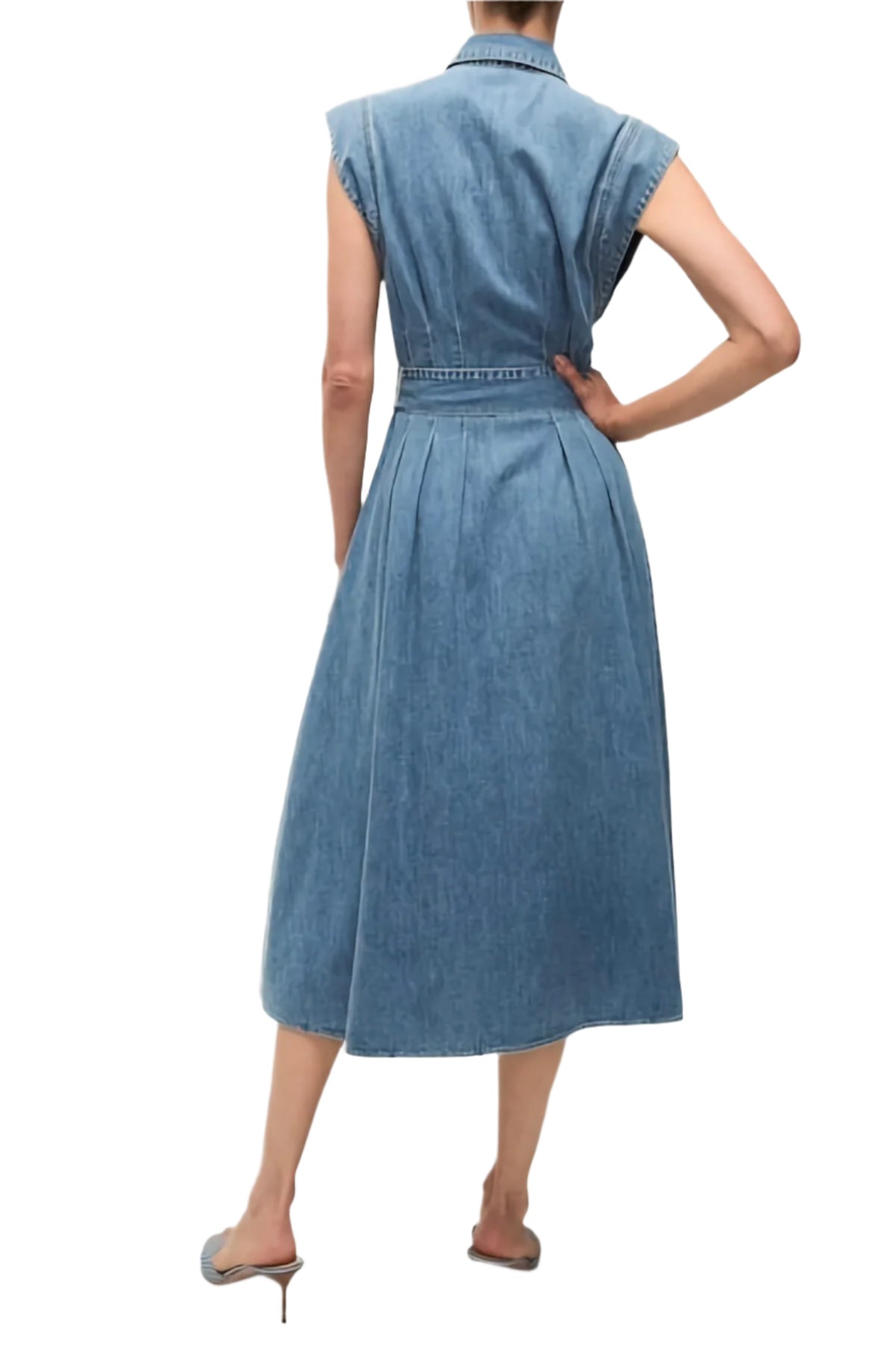 LORETA DENIM DRESS-SASSANOVA