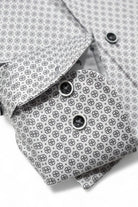 LONG SLEEEVE FLORAL MEDALLION DRESS SHIRT - Long Sleeved Shirts - Novaman