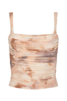 RASHA SHIRRED TANK - Tank Tops - Sassanova