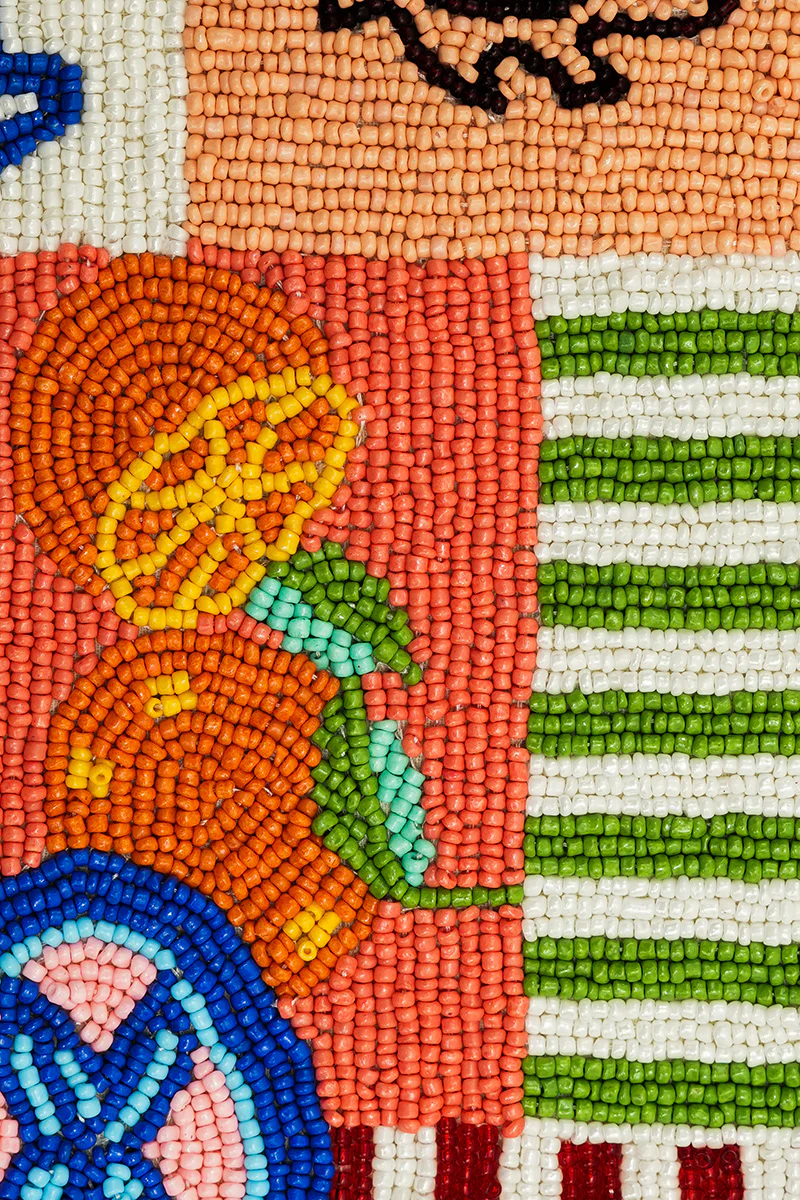 SUN AND SEA BEADED SHOULDER BAG- MULTI - Shoulder Bags - Sassanova