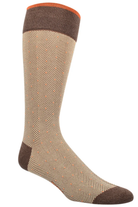 MERCERIZED CHEVRON DOT SOCKS OATMEAL Sassanova NovaMan