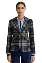 TWO BUTTON PATCH POCKET BLAZER Sassanova