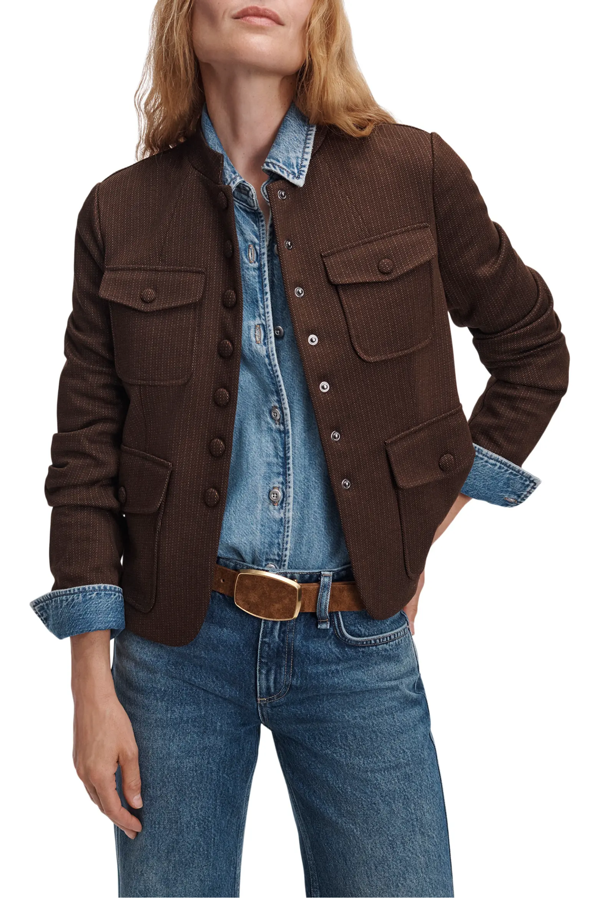 MERCER PONTE JACQUARD BLAZER Sassanova