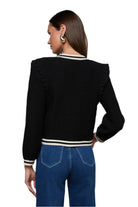 KAITO CONTRAST TRIM CROP CARDIGAN
sassanova
