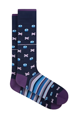 FASHION SOCKS (CB1061) NAVY-novaman