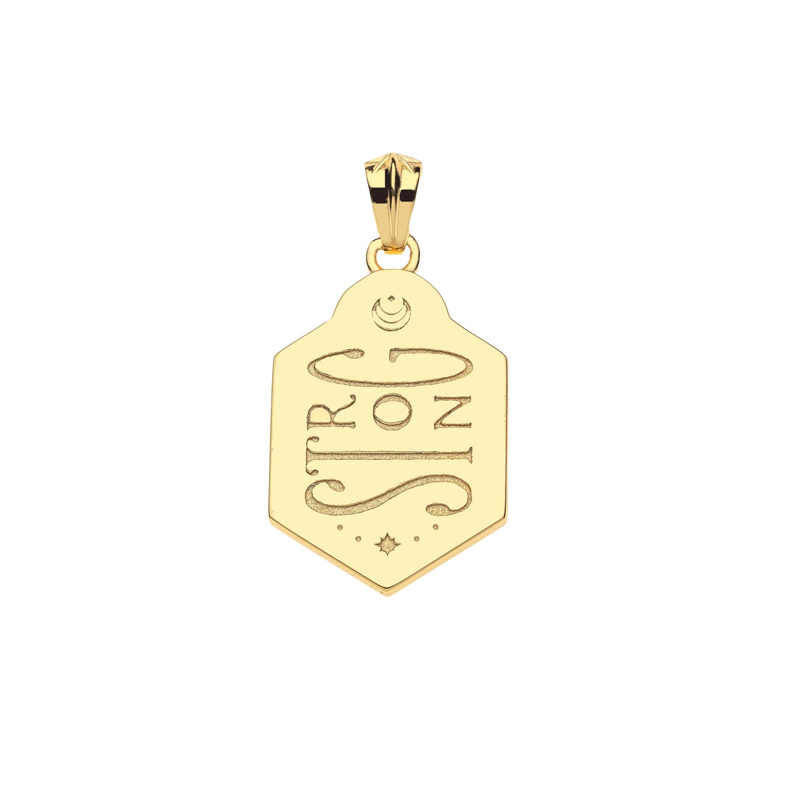 STRONG SHIELD PENDANT- CLASSIC ROLO CHAIN - sassanova