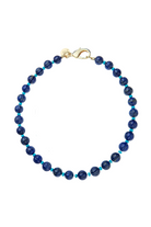 LAPIS PUMPKIN BEADED NECKLACE - Necklaces - Sassanova