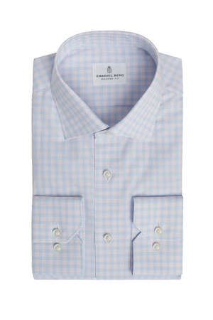CHECKED COTTON DRESS SHIRT