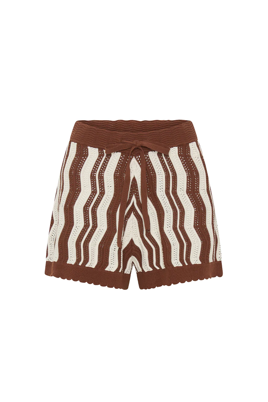 SARAH KNIT SHORT - Shorts - Sassanova