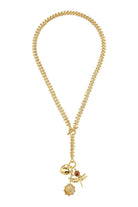 NYLAH CHARM NECKLACE- GLD MULTI - Sassanova