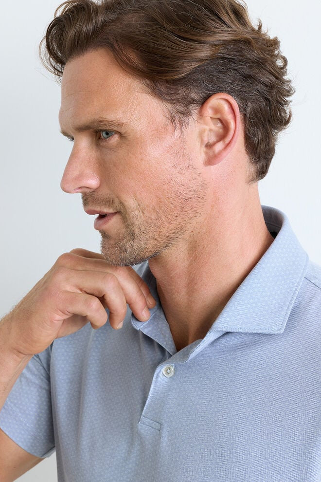 ALBATROSS DIAMOND PIQUE POLO - Short Sleeved Shirts - Novaman