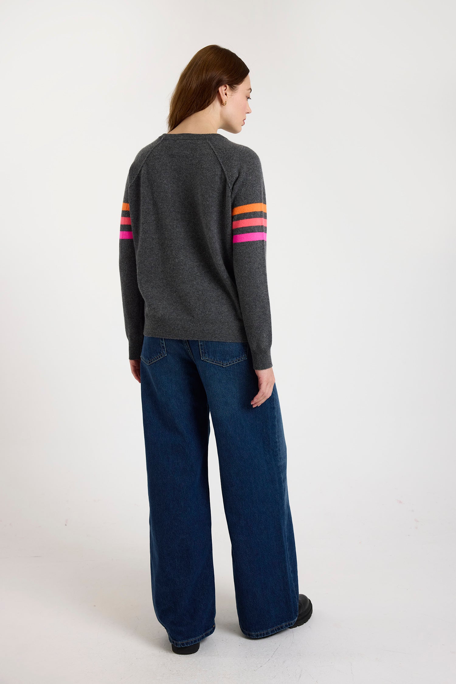 ANNIE STRIPE CREW - Sweaters -Sassanova