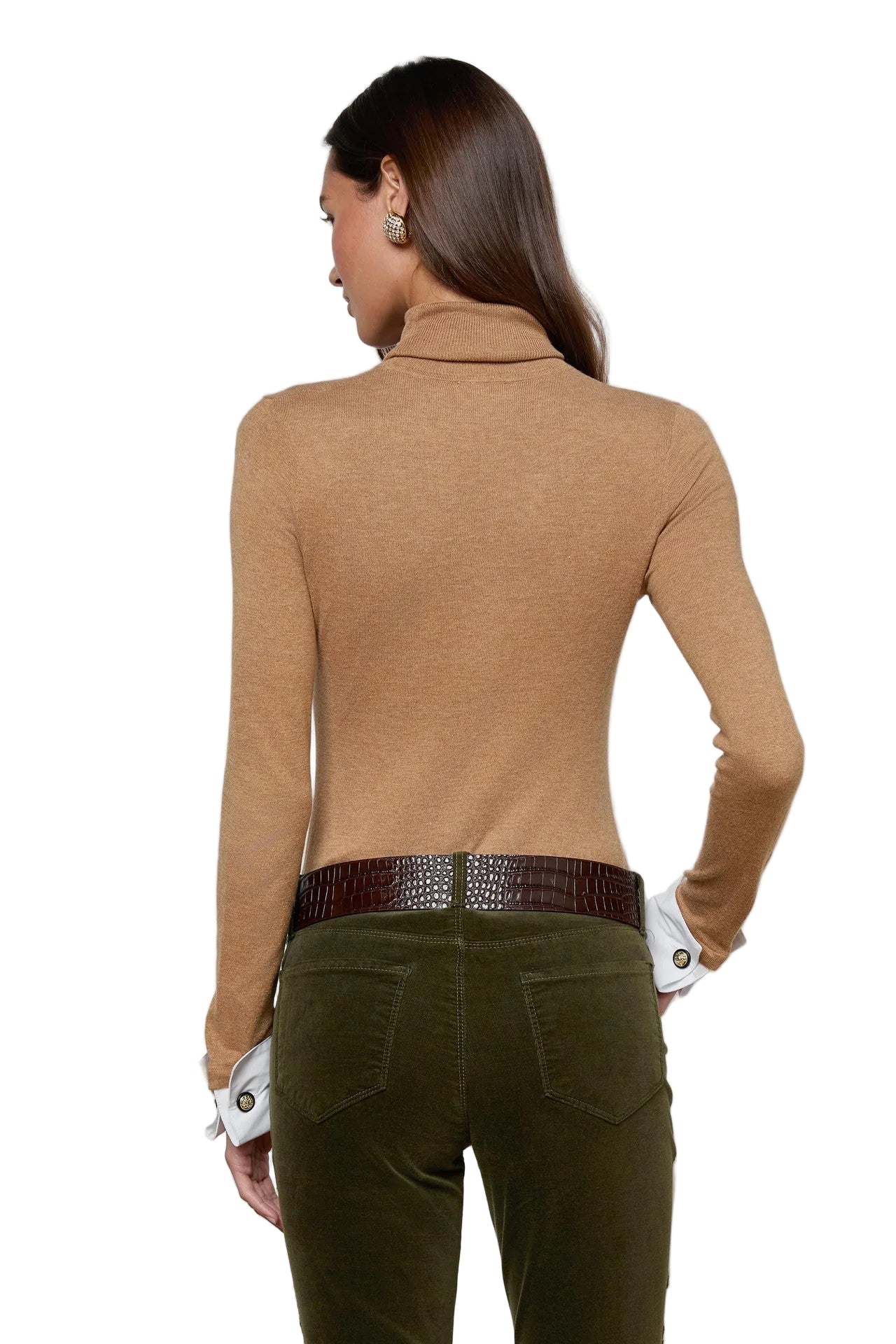 FLORA POPLIN CUFF SWEATER - Sweaters - Sassanova