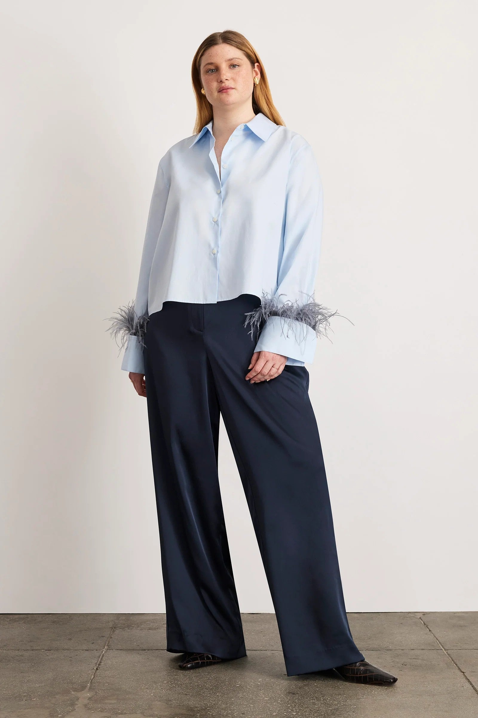 LARGAUX FEATHER TOP - Blouses - Sassanova