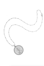 STRONG ANCHOR ORIGINAL NECKLACE SILVER- DRAWN LINK CHAIN