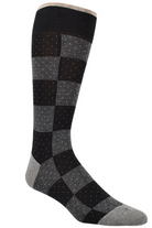 TONAL BLOCK STRIPE SOCK BLACK - Socks - Novaman