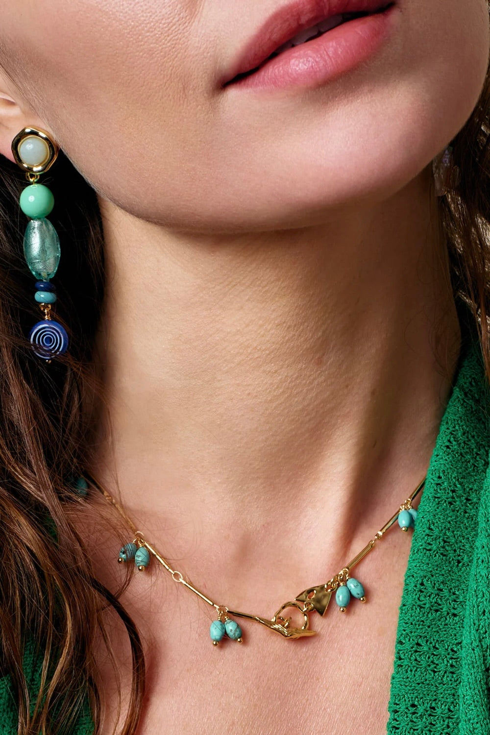 ARIANNA NECKLACE- TURQ/GLD
sassanova