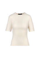 ELBOW SLEEVE KNIT CREWNECK - T-shirts - Sassanova