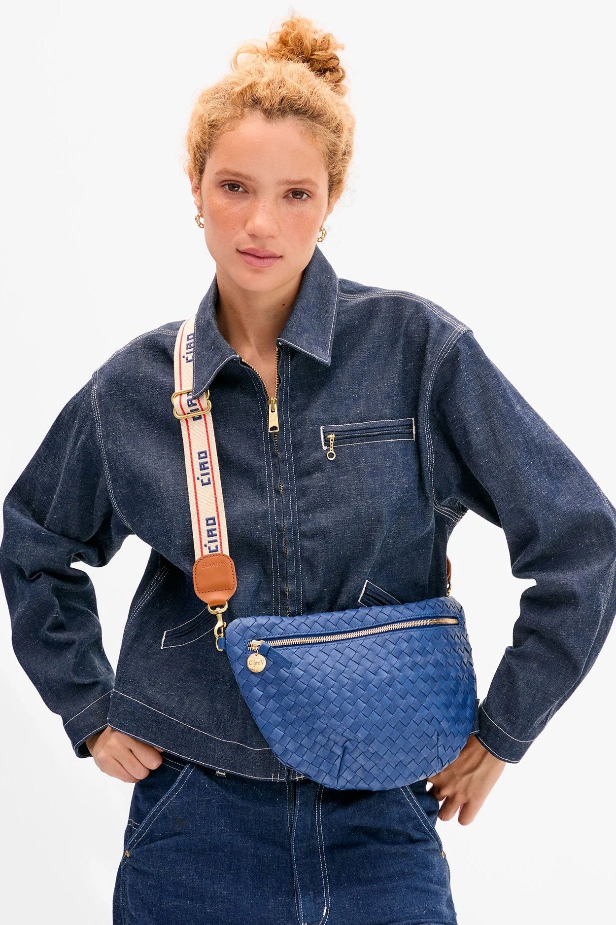 GRANDE FANNY MEDIUM WOVEN DIAGONAL - Handbags - Sassanova