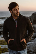 GREGOR 1/4 ZIP COTTON - sassanova