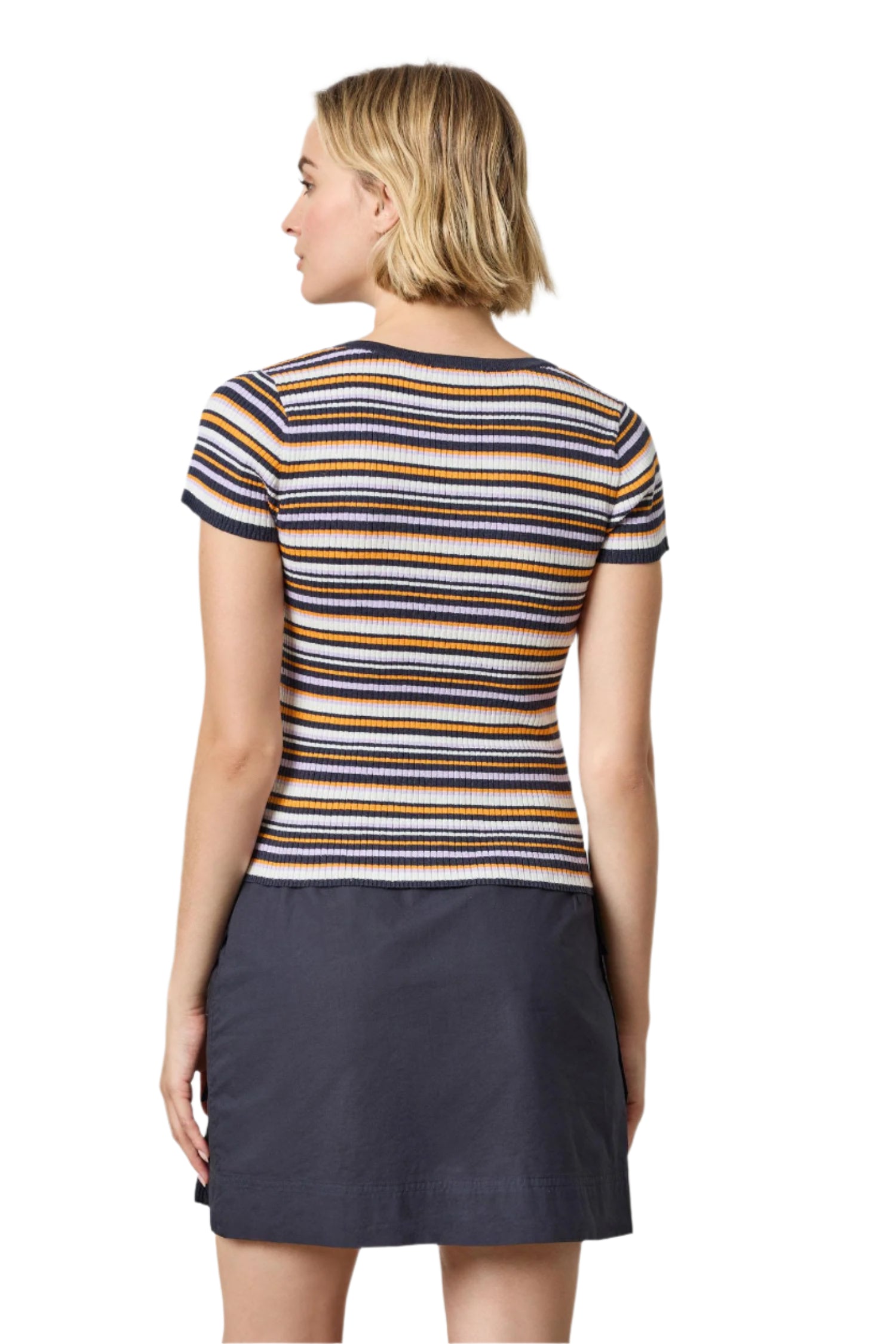 STRIPED ELBOW SLEEVE HENLEY (PA2877)
sassanova