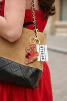 HAND PAINTED LOVE BEAR BAG CHARM & KEYCHAIN - Key Chains - Sassanova