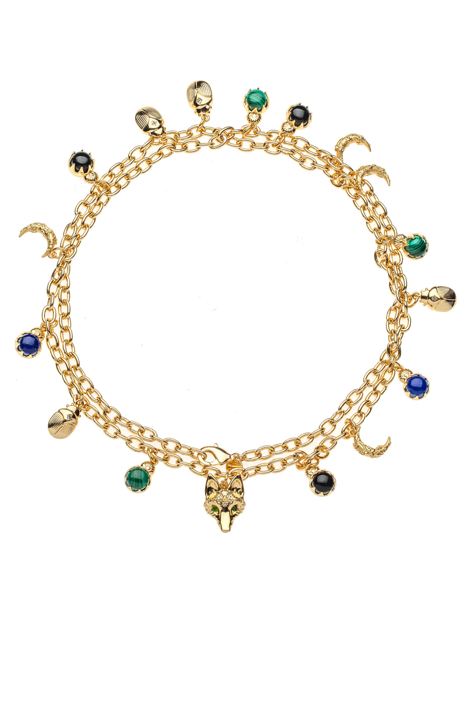 PROTECT DOUBLE WRAP CHARM NECKLACE Sassanova