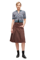 TIGER PRINT SHORT SLEEVE BUTTON UP TOP Sassanova