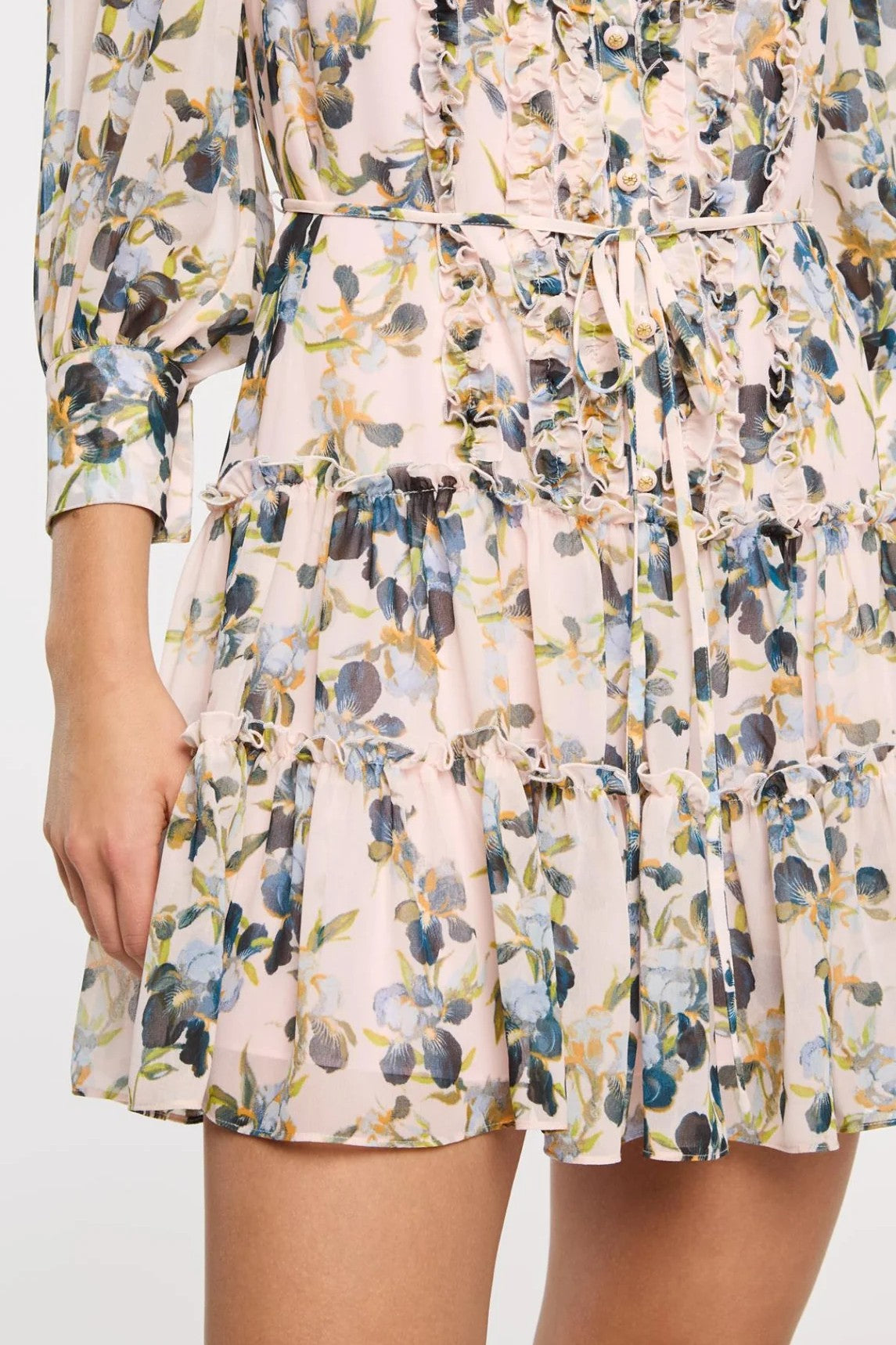 TRAILING IRIS RHYS DRESS - Dresses - Sassanova
