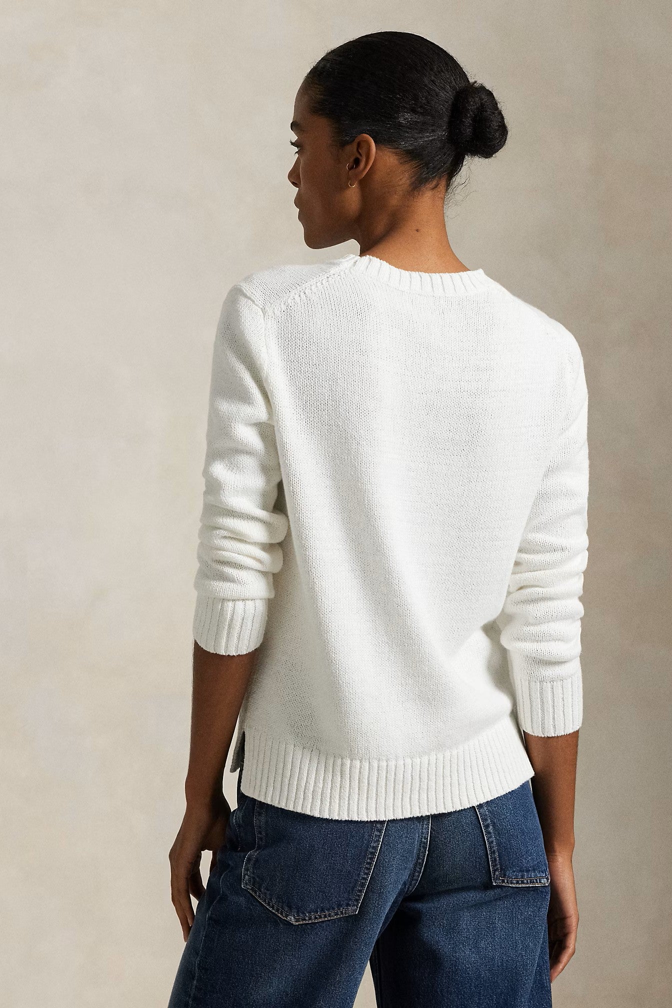COTTON/LINEN BEAR USA PULLOVER - Sweaters - Sassanova