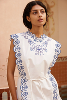 LEELA EMBROIDERED MINI DRESS - Dresses - Sassanova