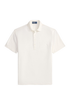 SHORT SLEEVE LINEN PIQUE POLO - Polos - Novaman