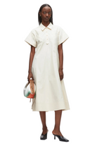 TRAPEZE MIDI POPLIN SHIRT DRESS Sassanova