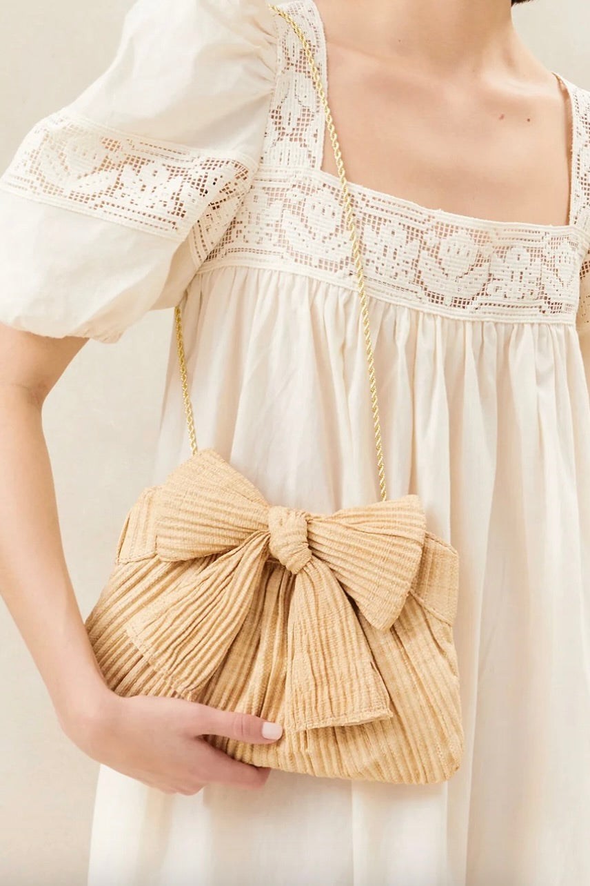 RAYNE BOW CLUTCH - Handbags - Sassanova
