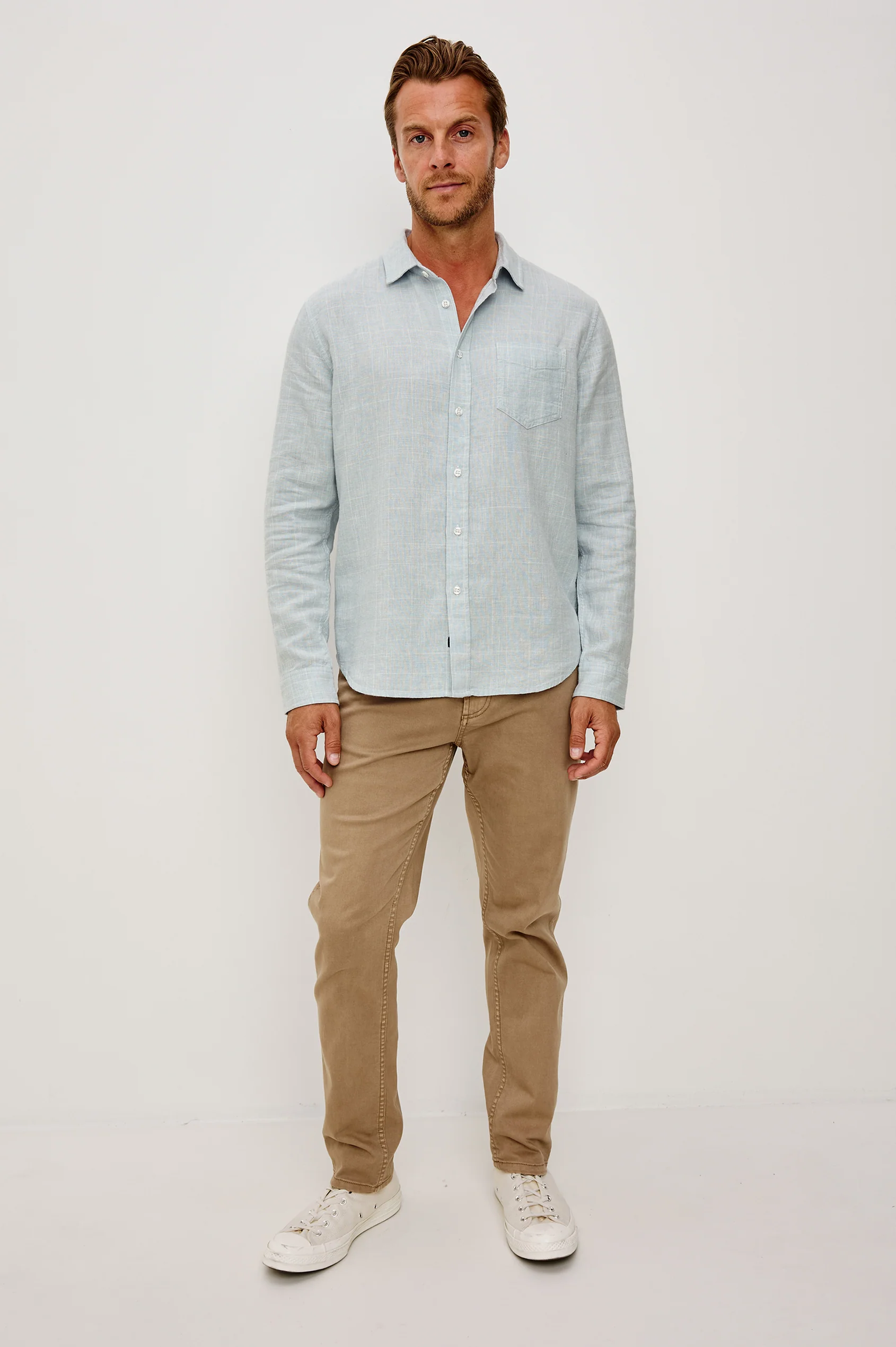 GRACY LONG SLEEVE SPORT SHIRT - Long Sleeved Shirts - Novaman