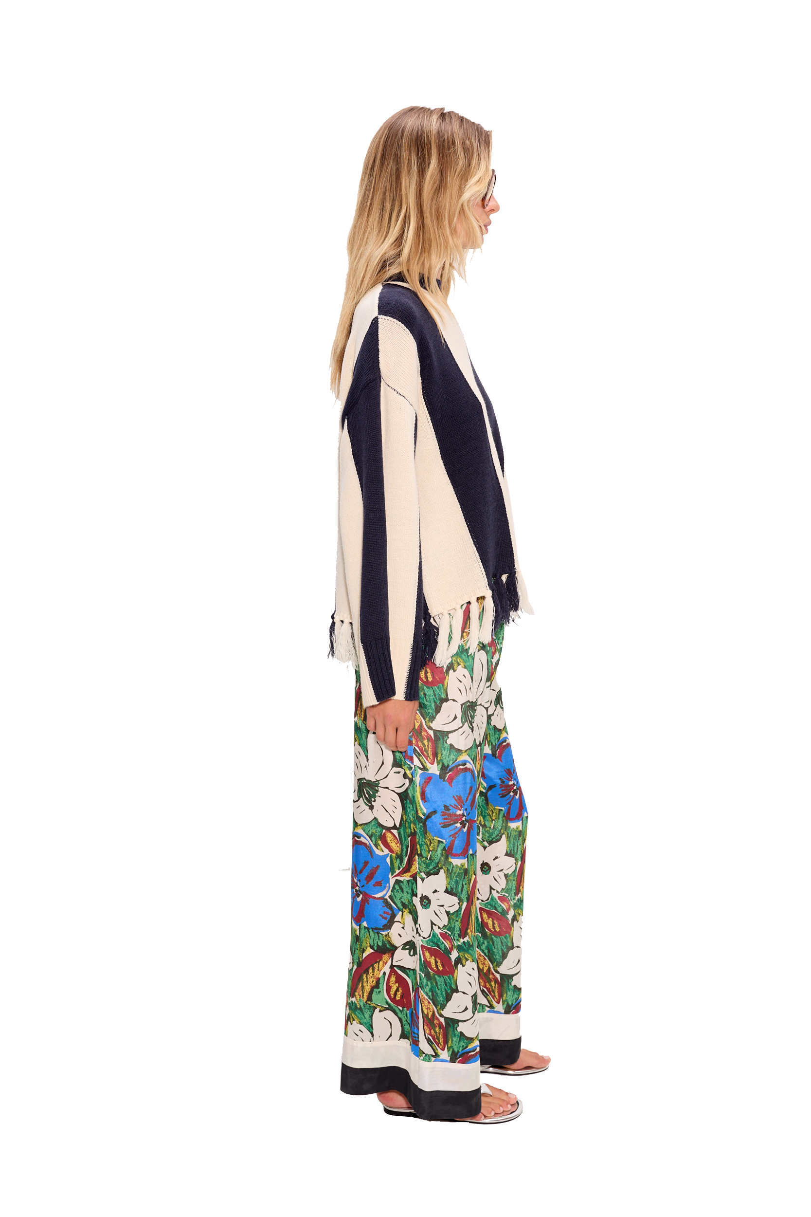 NELLA WIDE LEG PANT - Pants - Sassanova