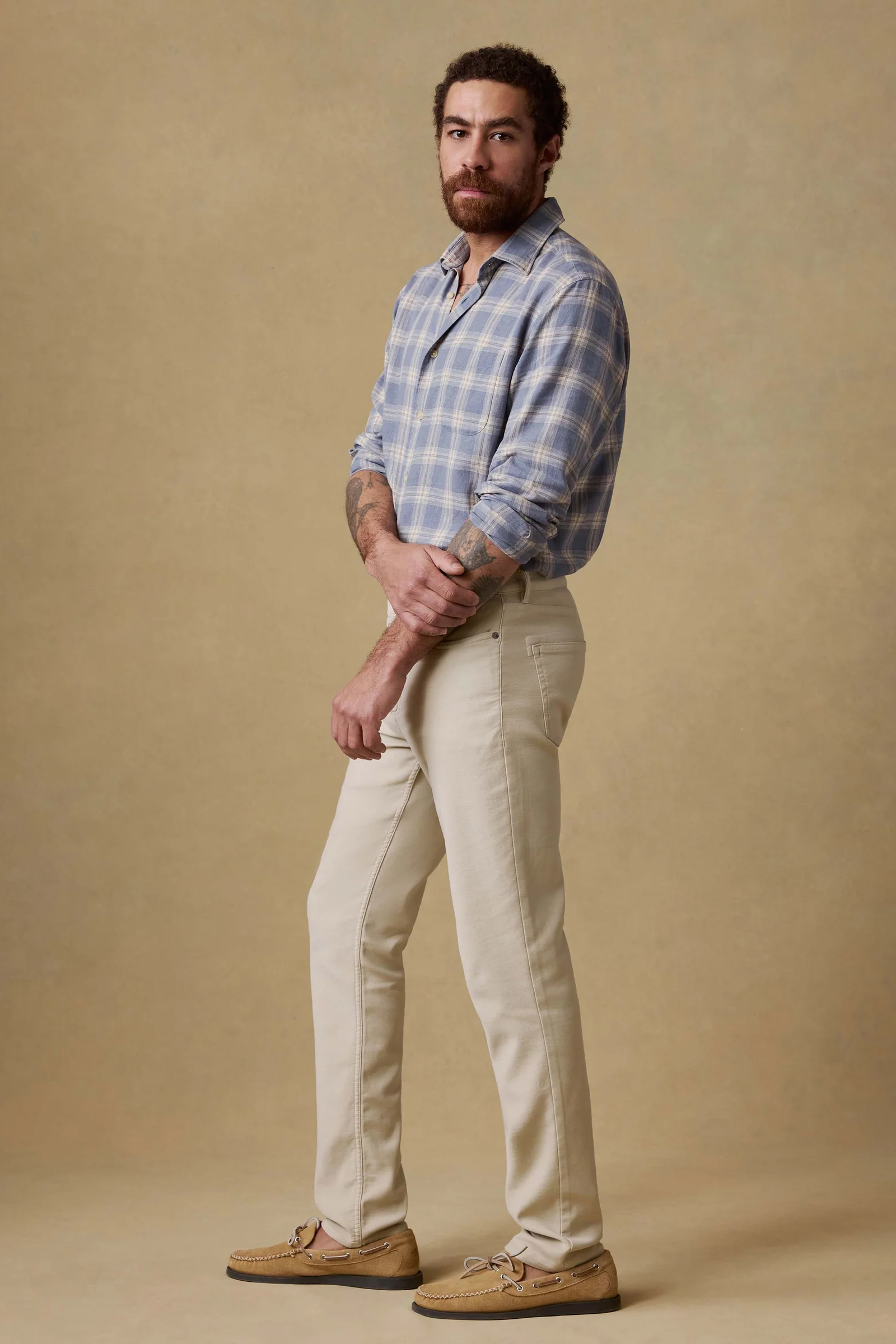 STRETCH TERRY 5 POCKET PANT - Pants - Novaman