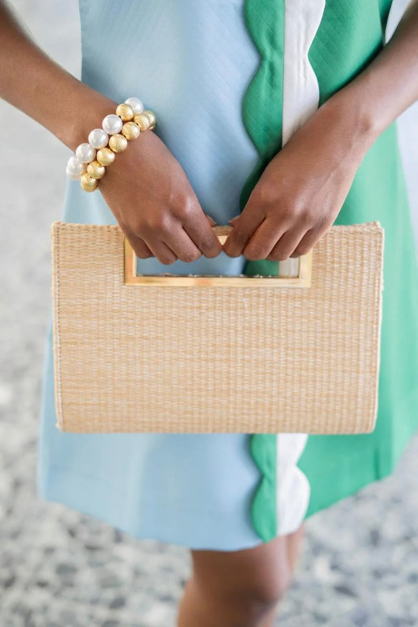 CHLOE STRAW CLUTCH-Sassanova