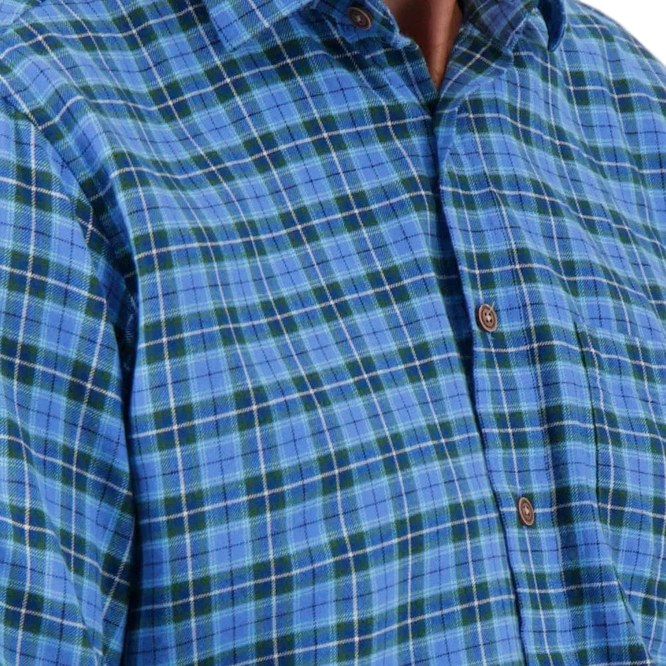 kasper dress shirts Kasper Brushed Twill Sport Shirt Marine/Glen / XL