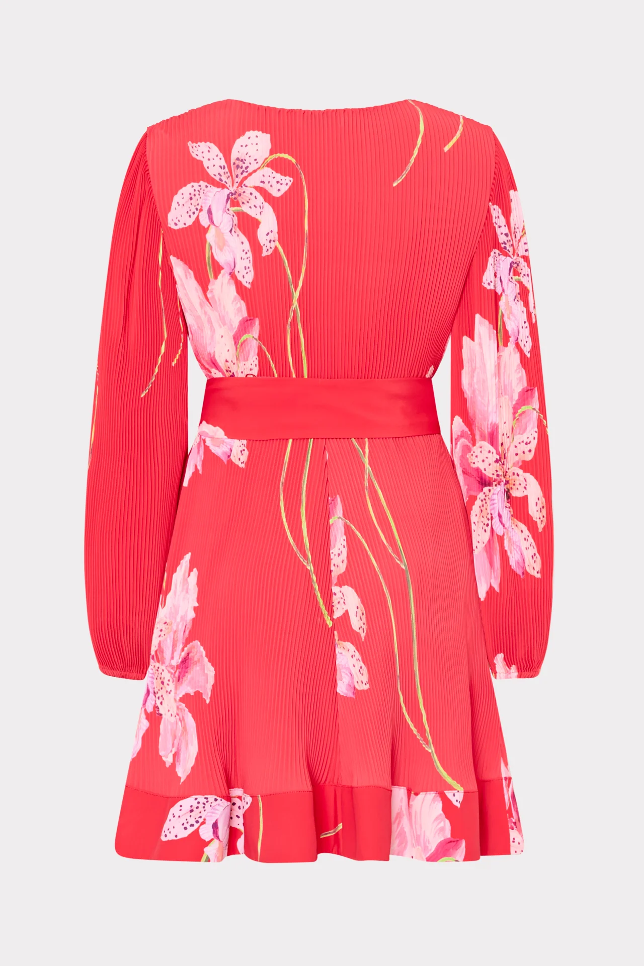 LIV FLORAL  PLEATED MINI DRESS - Dresses - Sassanova