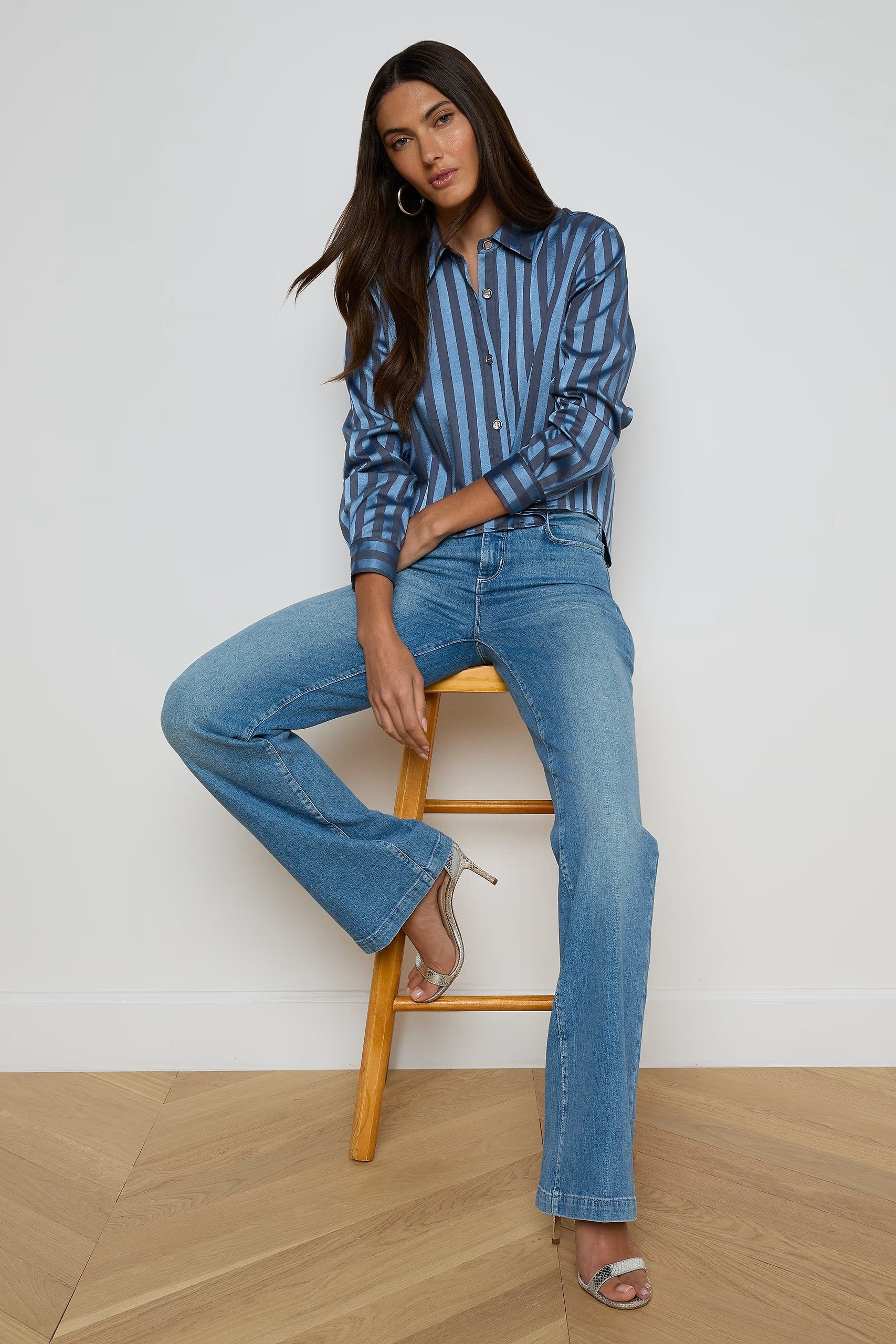 COSETTE CROP HIGH LOW SHIRT - Blouses - Sassanova