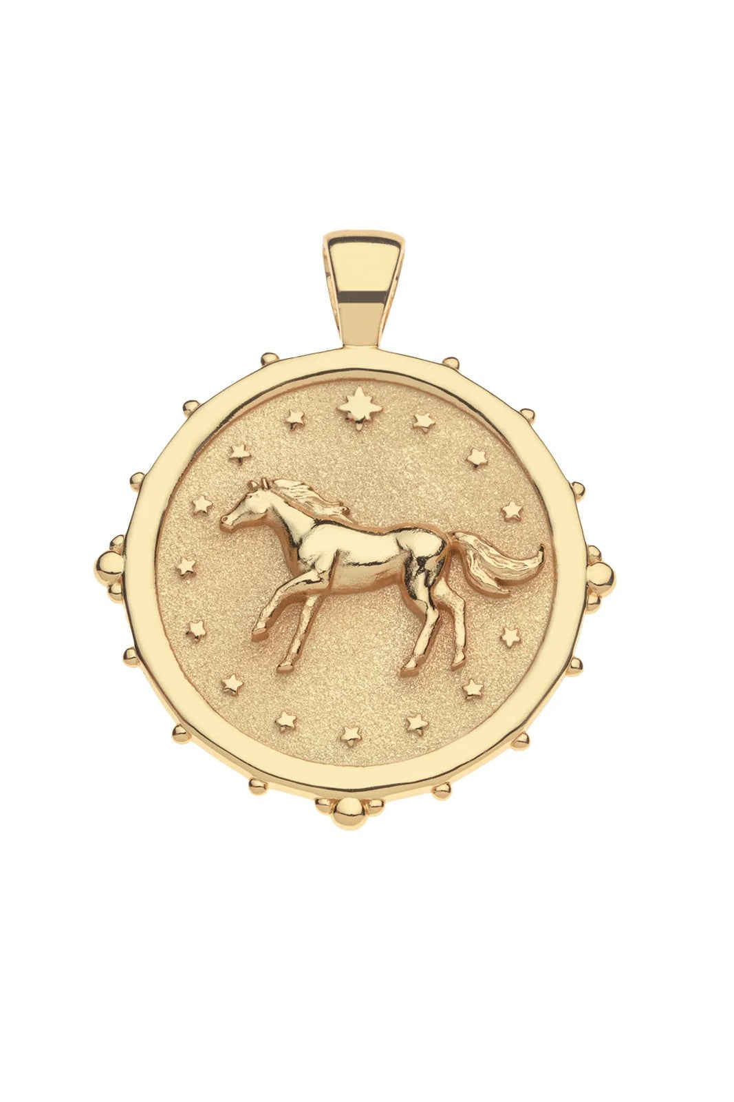 COURAGE YEAR OF HORSE NECKLACE- DRAWN LINK CHAIN-Sassanova