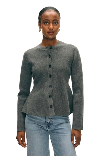 CASHMERE BLEND PEPLUM CARDIGAN – Sassanova / Nova Man