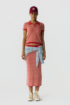 GINGHAM SHRUNKEN POLO - Sweaters - Sassanova