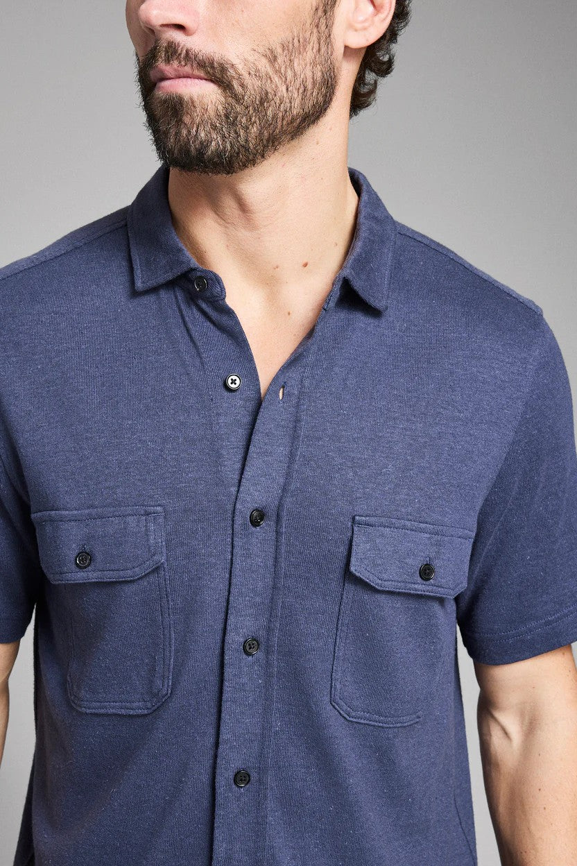 COTTON KNIT SPORT SHIRT - Short Sleeved Shirts - Novaman