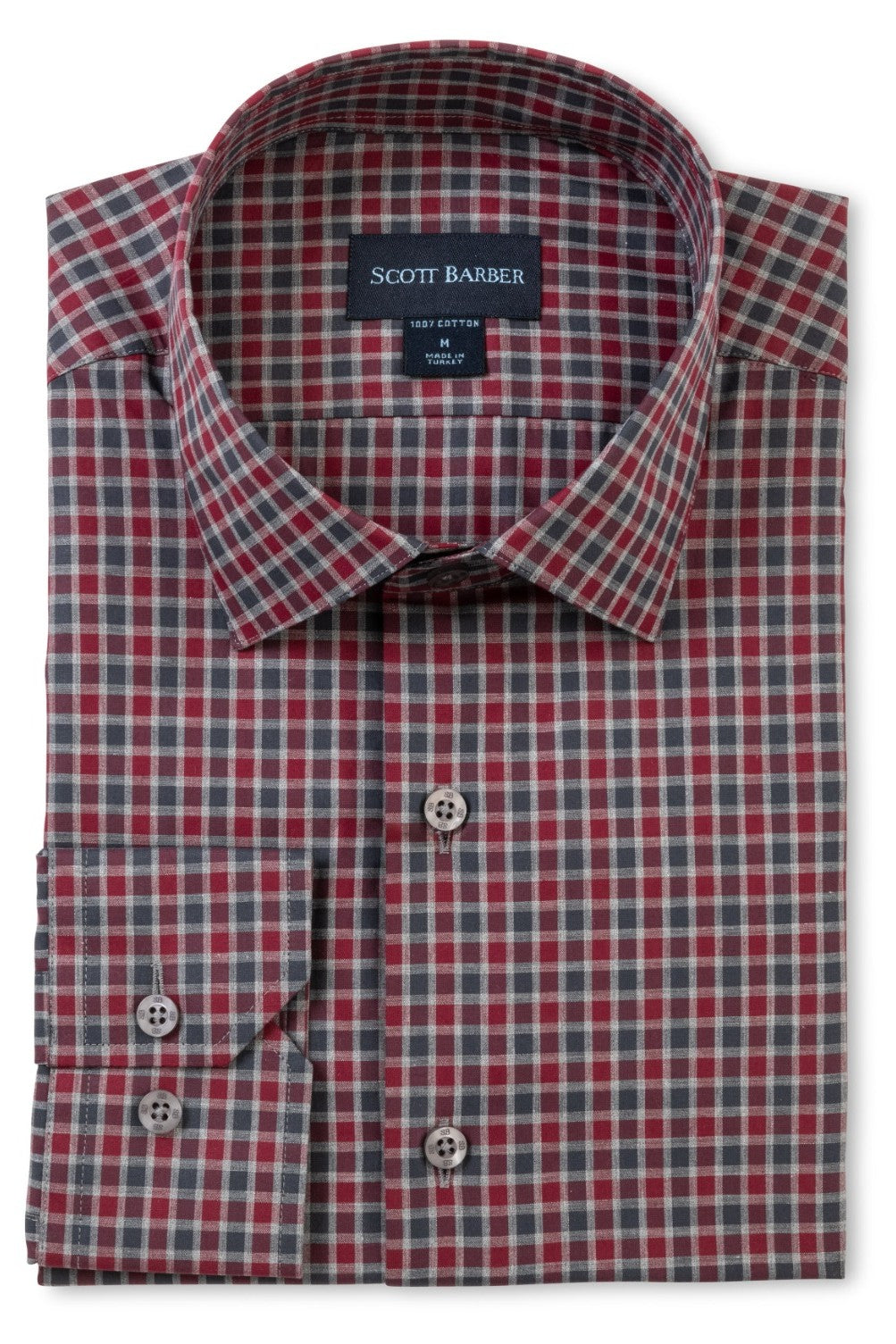 COTTON GINGHAM SPORT SHIRT-novaman