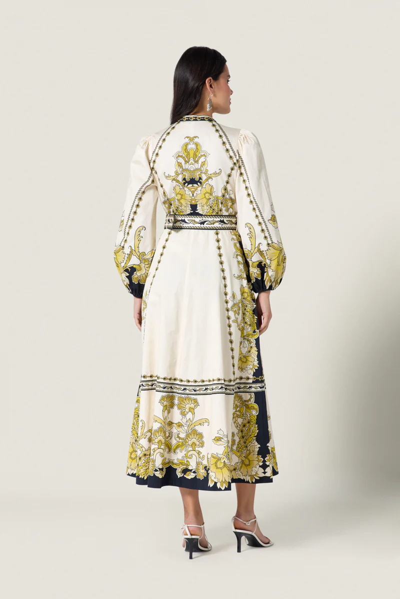 BAROQUEEN FLORAL DRESS - Dresses - Sassanova