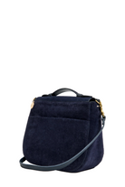 SUEDE TURNLOCK LOUIS W/ TOP HANDLE - Handbags - Sassanova