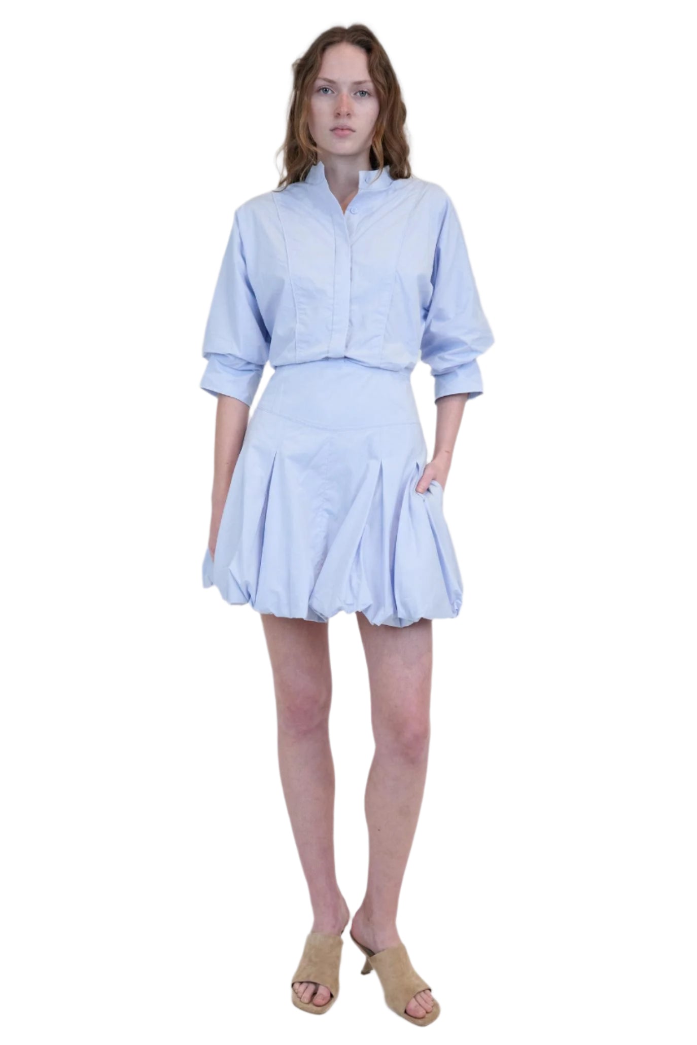 EFFIE BUBBLE MINI DRESS-Sassanova