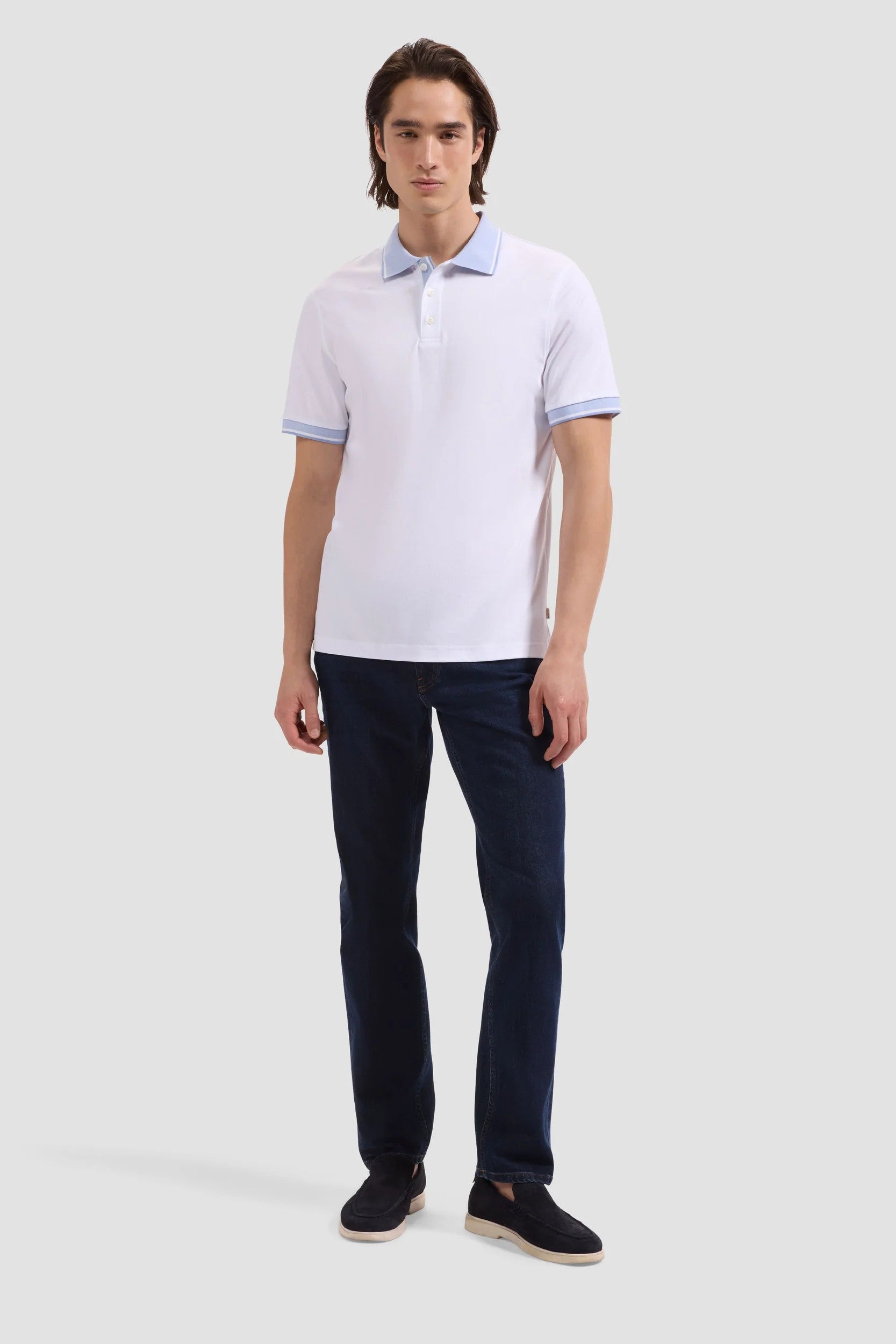 SHORT SLEEVE THREE BUTTON POLO - Polos - Novaman